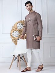 TWO TONE COTTON FABRIC WITH JARI LINING