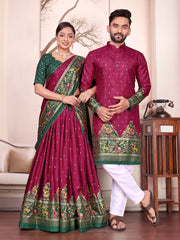 *💃🏻❤️ Couple Mens Kurta & Female Lehanga Matching Combo for Marriage 👩🏻