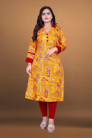 Mother designed beautiful printed dual