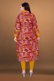 Mother designed beautiful printed dual