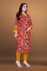 Mother designed beautiful printed dual