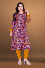 Mother designed beautiful printed dual