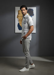 Men's Shirt Comfortable Sleeve Shirt's Casual Textured Shirt(L-2)