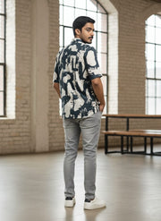 Men Soild Slim Fit Sleeve Spread Collar Trendy Men Shirt(L-2)