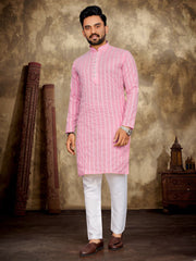 Festivals Special occasions pure lilen cotton jequard Fabric Mens Kurta with payjama