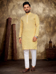 Festivals Special occasions pure lilen cotton jequard Fabric Mens Kurta with payjama