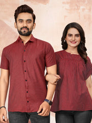 ❤️ *Presenting Couple Mens Shirt & Female Tunic Combo for Festival Season*❤️